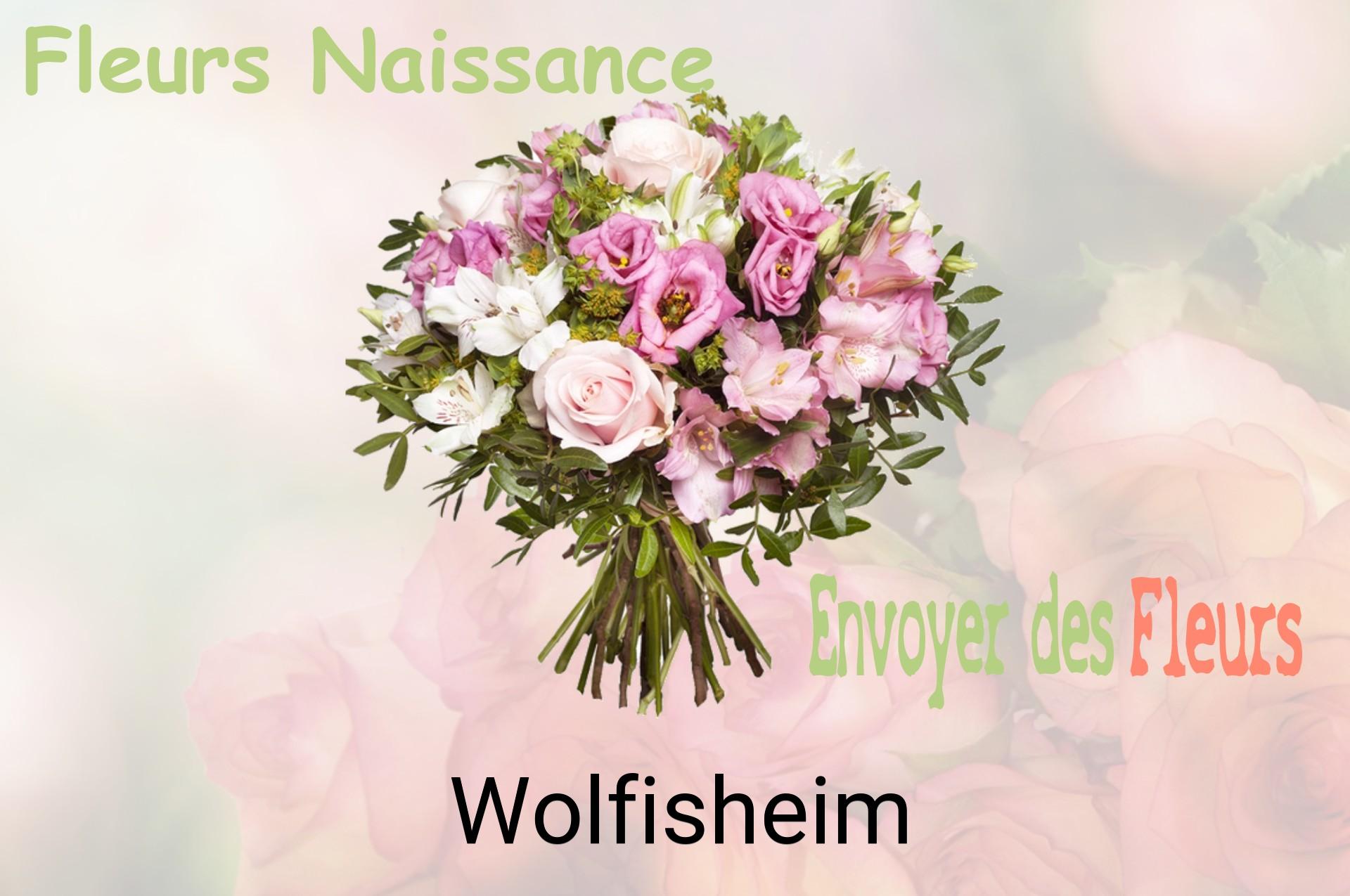 Bouquet de fleurs de naissance livré à Wolfisheim