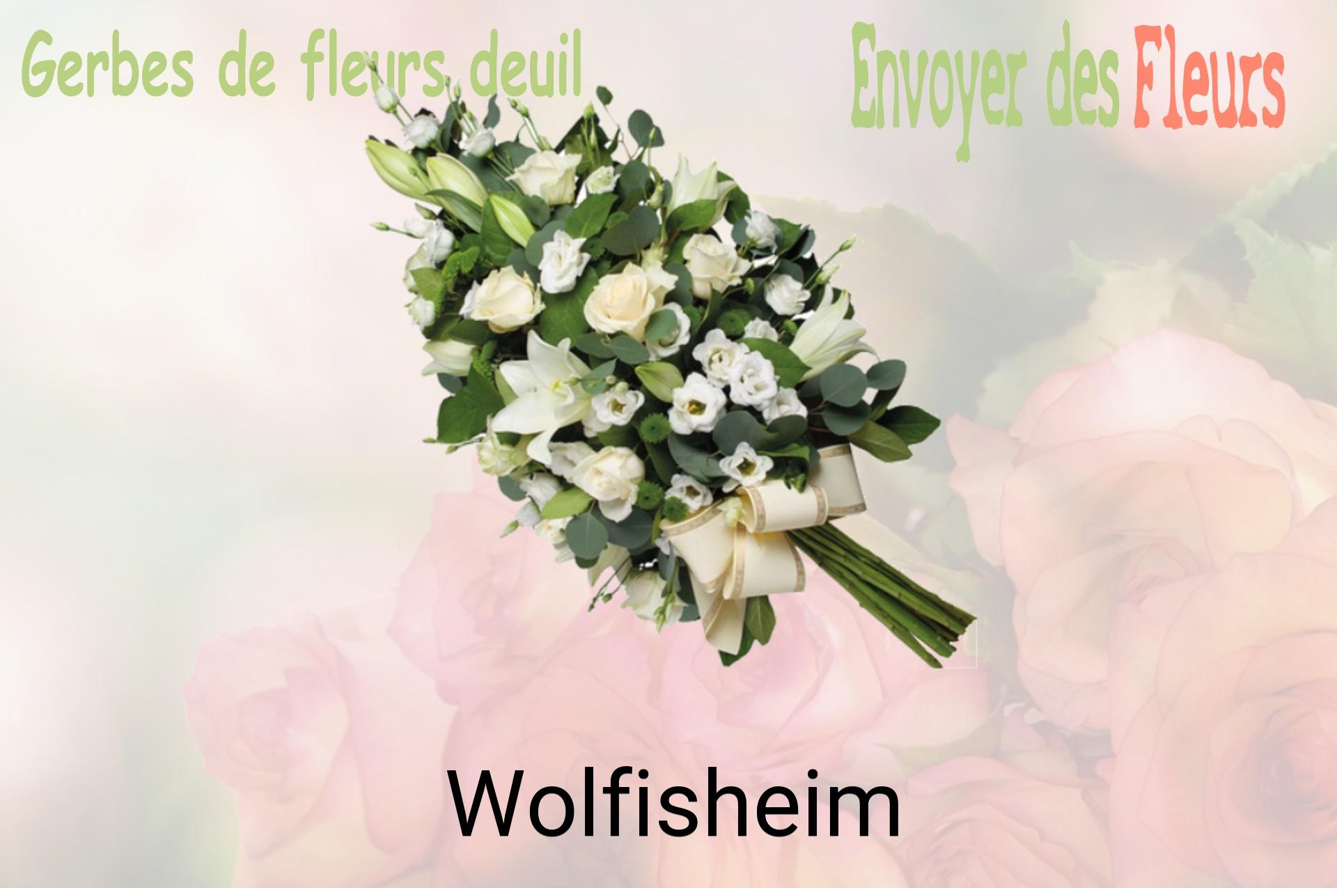 Gerbe de fleurs de deuil livrée à Wolfisheim